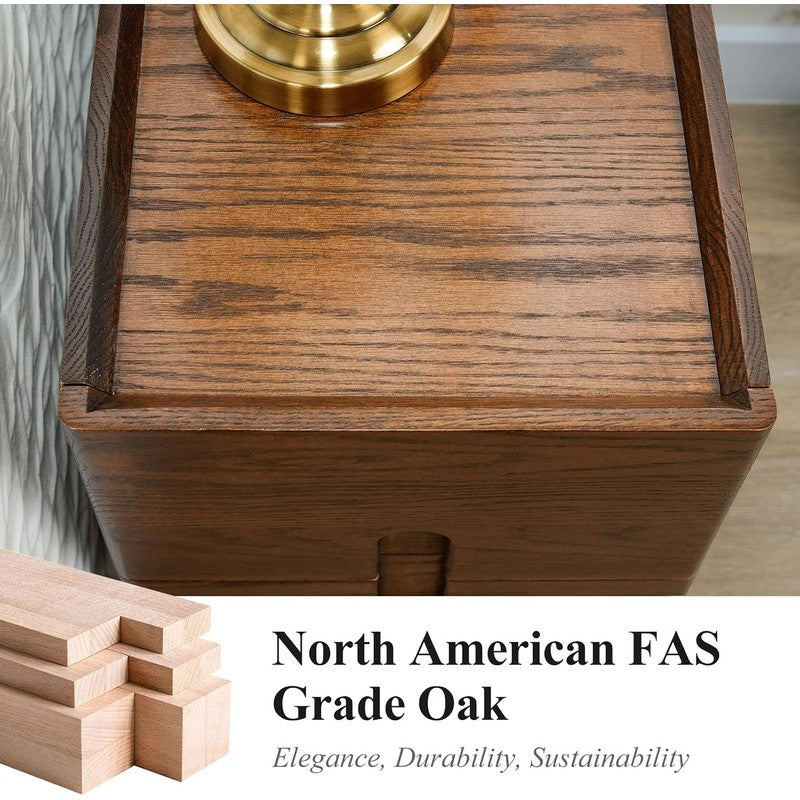 Narrow Nightstand, Mid Century Modern Nightstand,  Walnut - top view